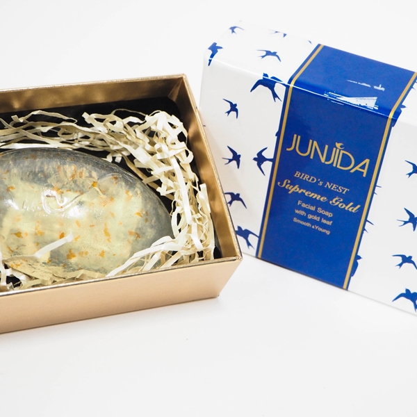 BIRD’s NEST Supreme Gold Facial Soap with gold leaf