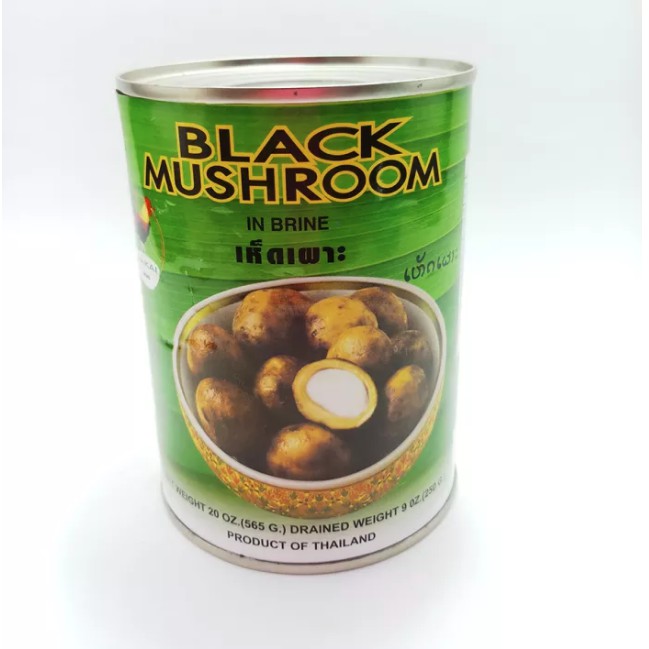 Black Mushroom, canned puffball